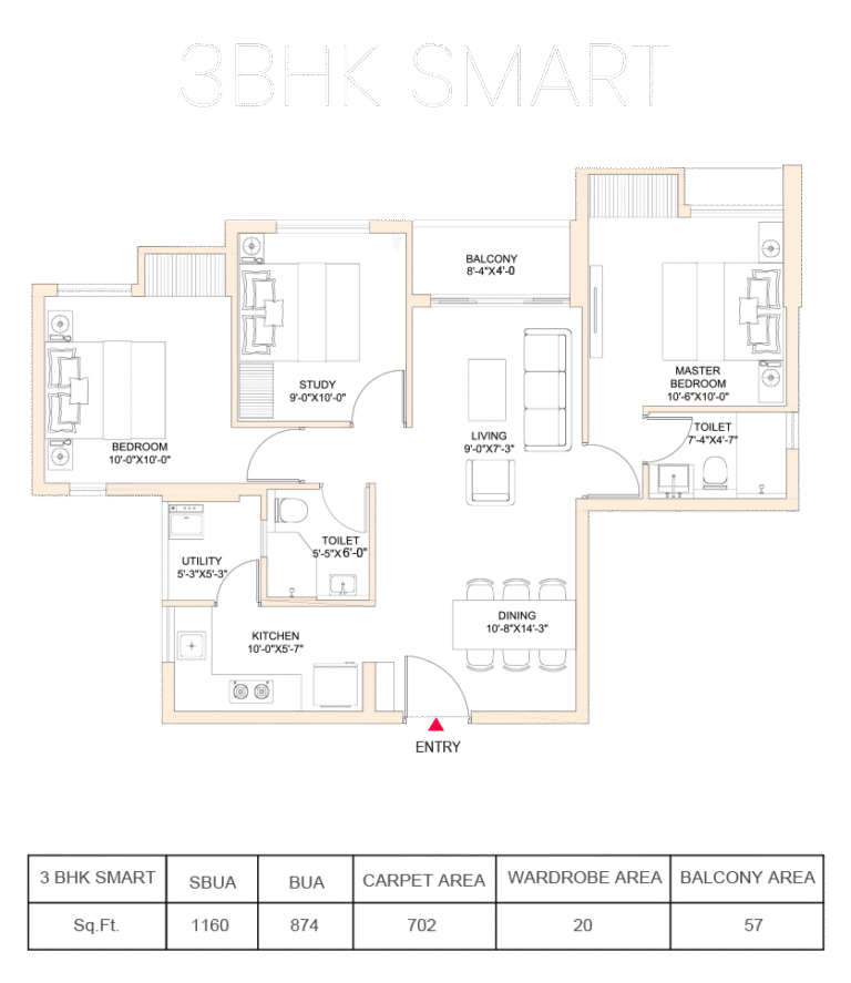 3 BHK Smart